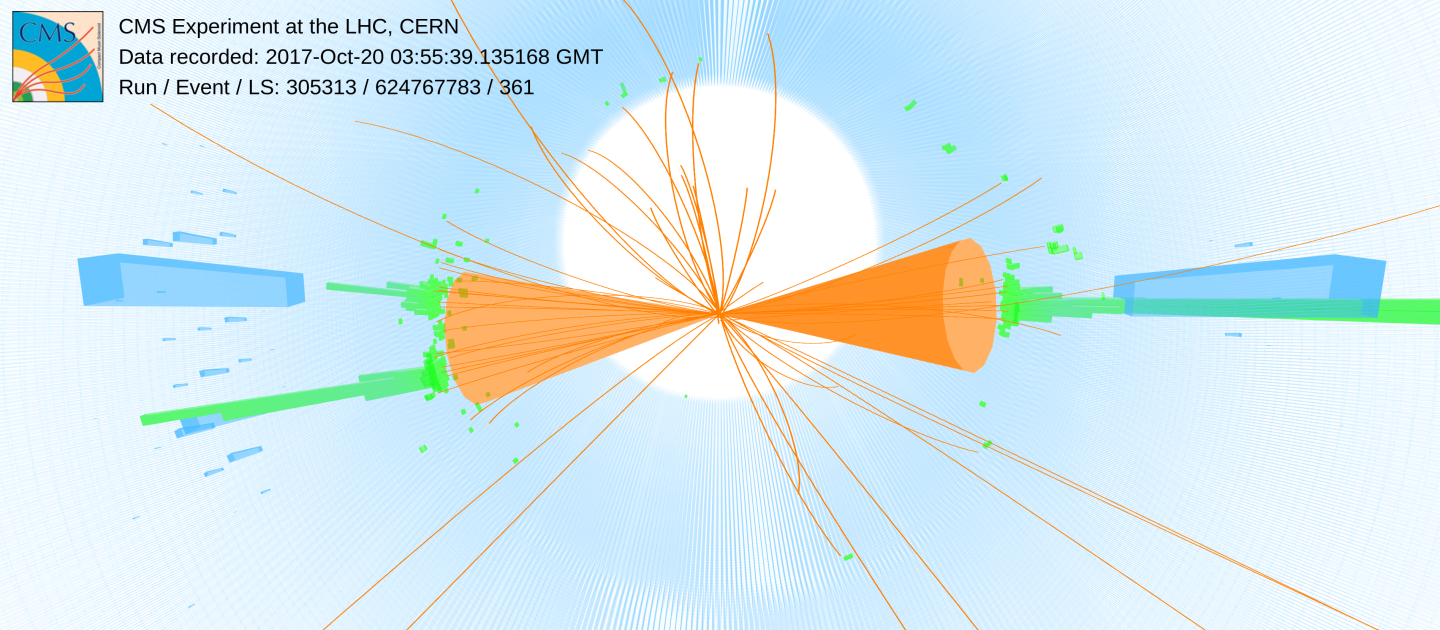 Event having Higgs